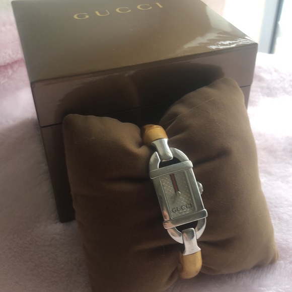 Gucci 6800L Bamboo bangle watch - Picture 8 of 15